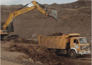 Graphite mining operation